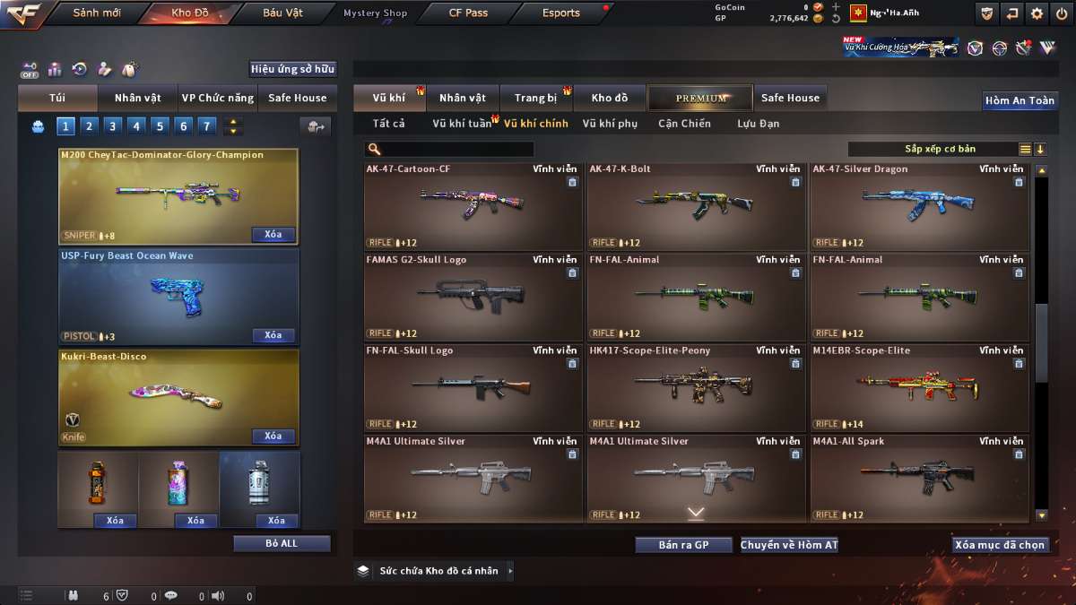 shop acc cf uy tin gia re